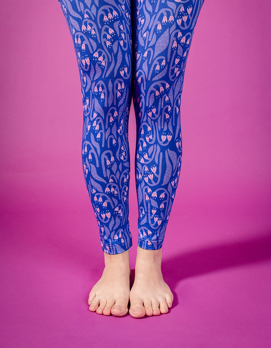 Kielo-puuvillatrikoo sininen