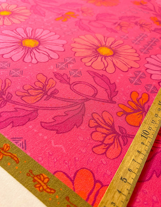 Aliisan kukkala-tenceltrikoo pinkki