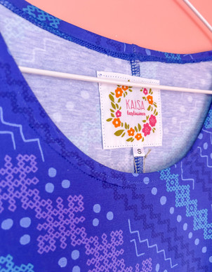 Amalia-mekko sininen