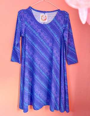 Amalia-mekko sininen