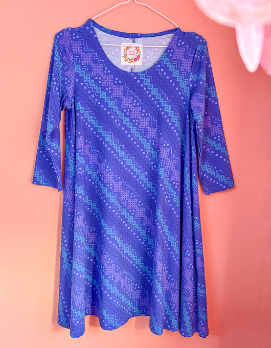 Amalia-mekko sininen