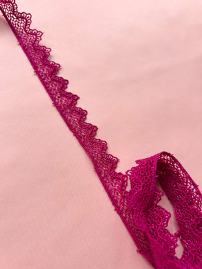 Pitsinauha 15 mm tumma fuksia