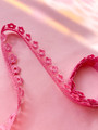 Pitsinauha 13 mm vaalea pinkki