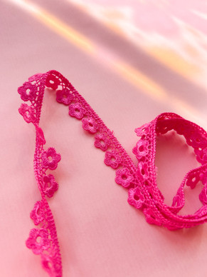 Pitsinauha 13 mm pinkki
