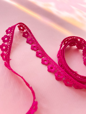 Pitsinauha 13 mm fuksia