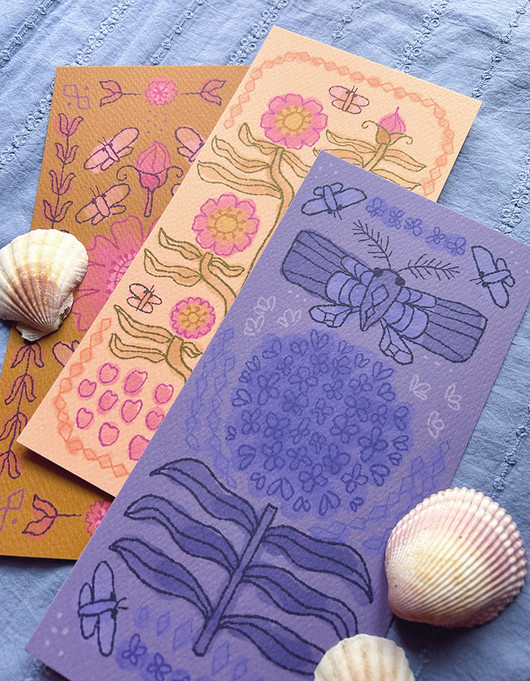 Pariisi-iso postikortti sinappi