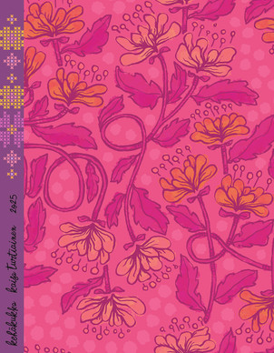 Kehäkukka-puuvillatrikoo pinkki