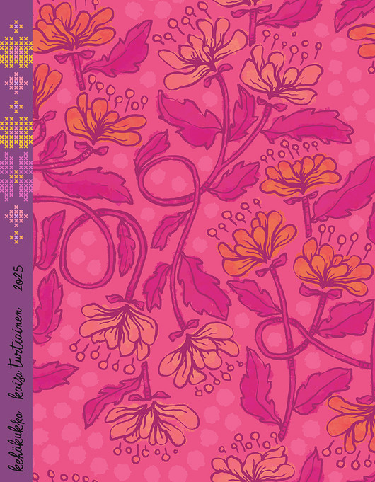 Kehäkukka-puuvillatrikoo pinkki