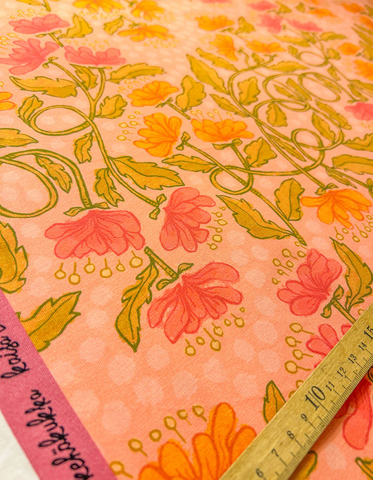 Kehäkukka-puuvillatrikoo vaaleanpunainen