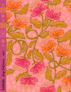 Kehäkukka-puuvillatrikoo vaaleanpunainen