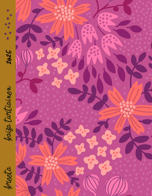 Kreeta-puuvillatrikoo vaalea fuksia