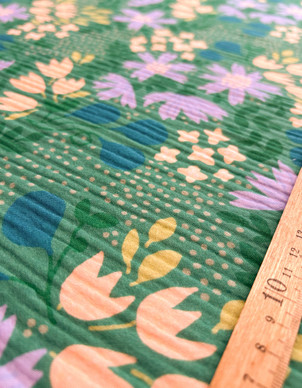 Kreeta-puuvillamusliini eukalyptus