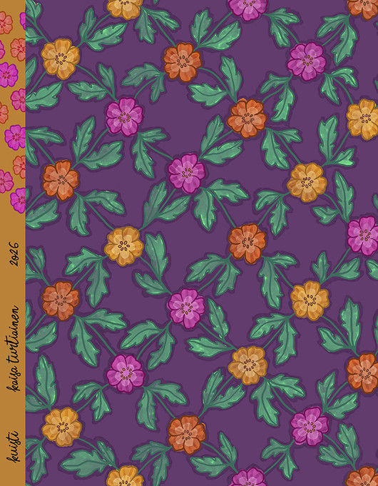 Kuisti-puuvillatrikoo violetti