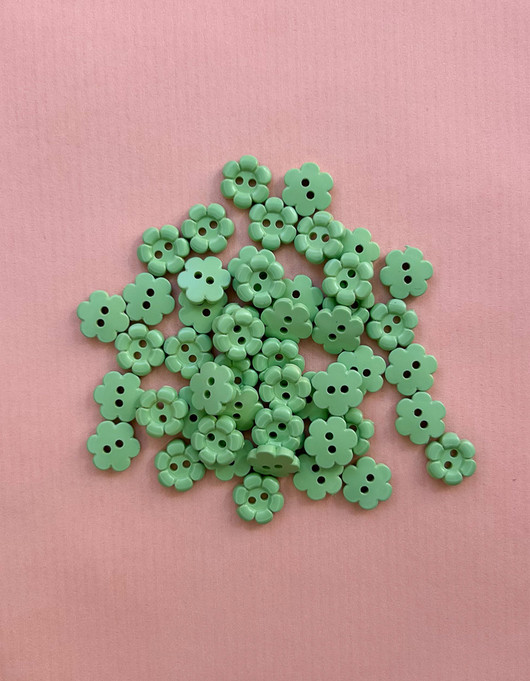 Kukkanappi 11 mm minttu