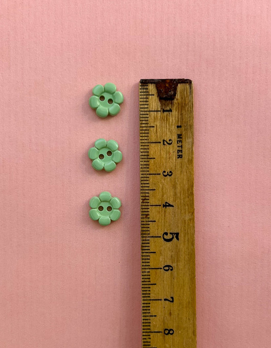 Kukkanappi 11 mm minttu