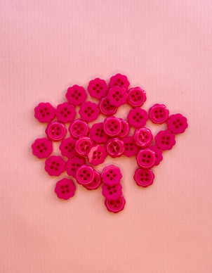 Kukkanappi 12 mm pinkki