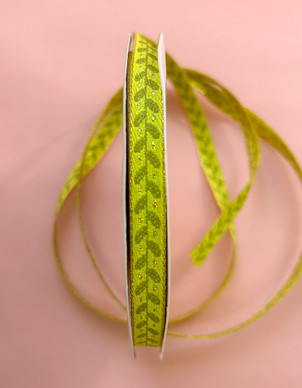 Kuvionauha 10 mm vihreä köynnös