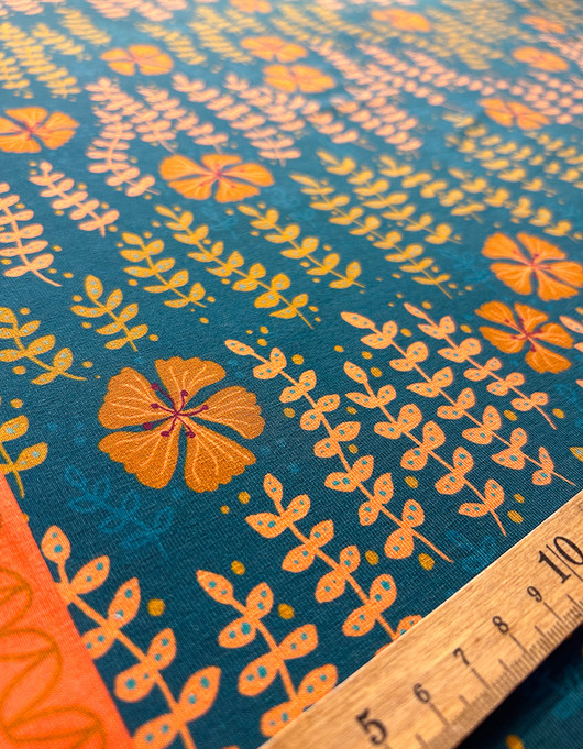 Leväniitty-puuvillatrikoo petrooli