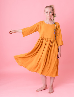 Puuvillamusliini keltainen