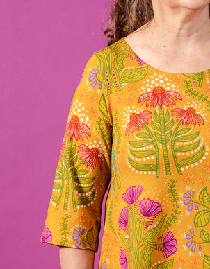 Herbaario-puuvillatrikoo kultainen