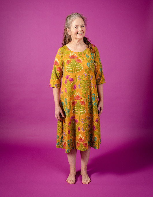 Herbaario-puuvillatrikoo kultainen