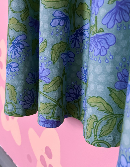 Lili-mekko sinivihreä