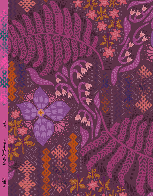 Mehtä-puuvillabatisti luumu