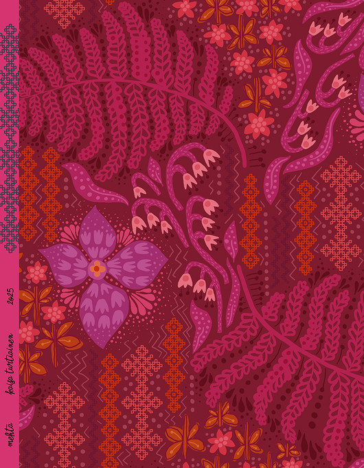 Mehtä-puuvillatrikoo viini