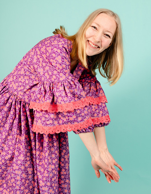 0,5 m pala Siimes-puuvillasatiini aamunkajo