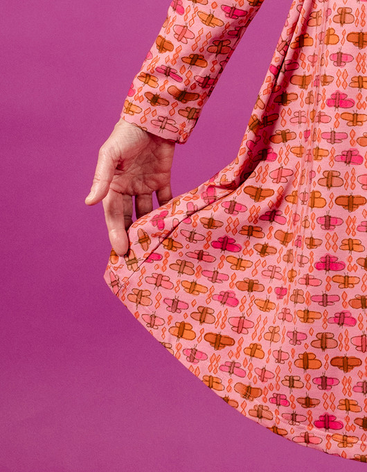 Mimi-mekko vanha roosa