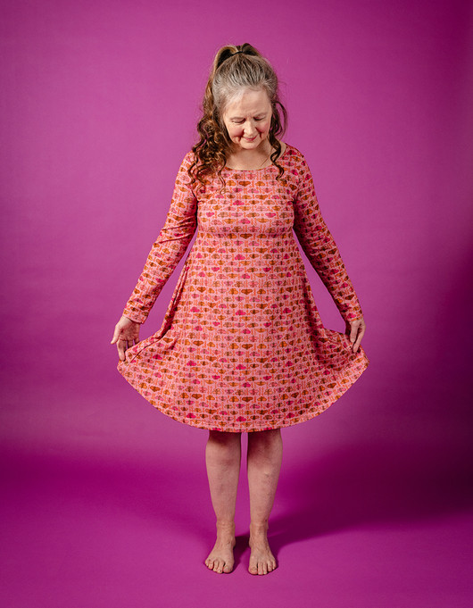 Mimi-mekko vanha roosa