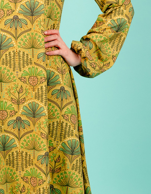 Yrttitarha-puuvillatrikoo vihreä