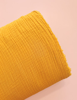 Puuvillamusliini keltainen