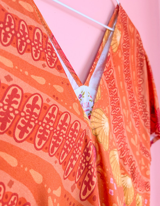 Paratiisi-mekko oranssi