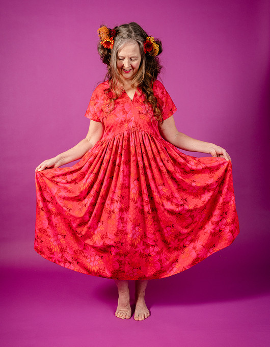 Paratiisi-mekko oranssi