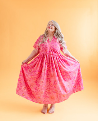 Paratiisi-mekko pinkki