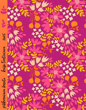 Pikkuruinen Kreeta-puuvillakangas fuksia