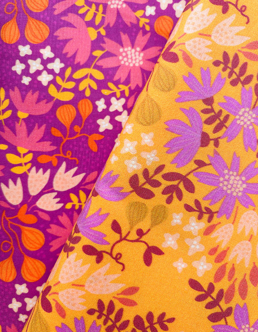 Pikkuruinen Kreeta-puuvillakangas fuksia