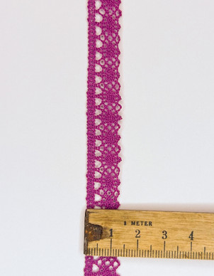 Pitsinauha 12 mm tumma fuksia