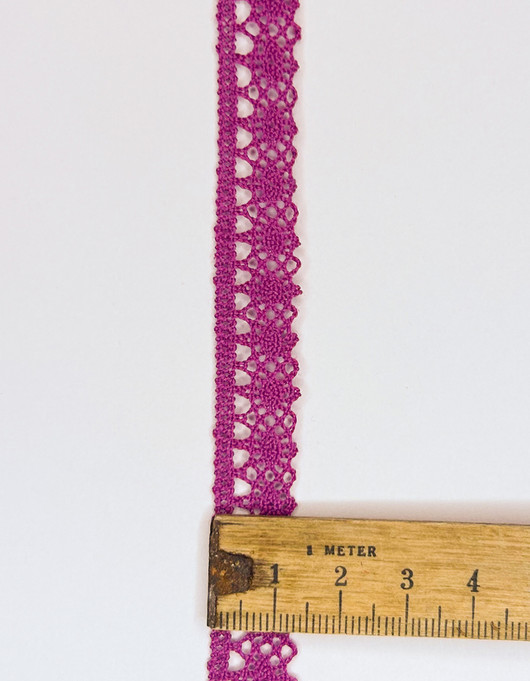 Pitsinauha 12 mm tumma fuksia