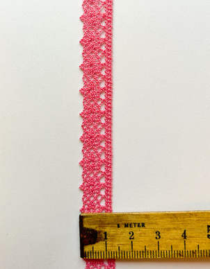 Pitsinauha 12 mm vaalea pinkki