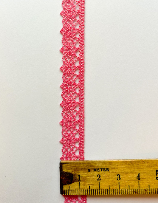 Pitsinauha 12 mm vaalea pinkki