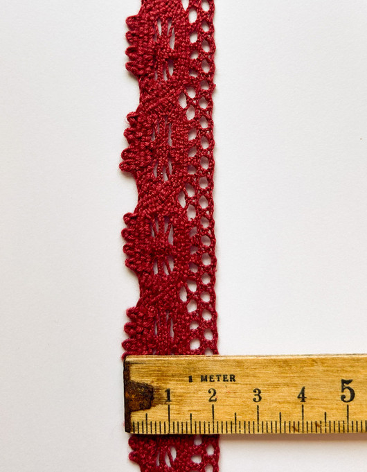 Pitsinauha 22 mm viininpunainen