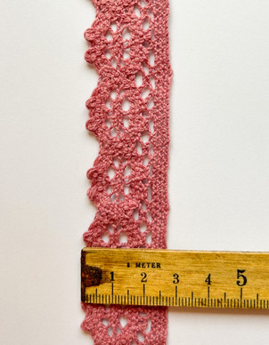 Pitsinauha 30 mm vanha roosa