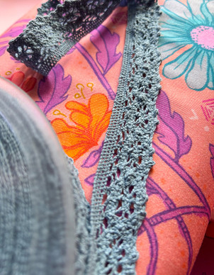 Pitsinauha 30 mm vaalea meresininen