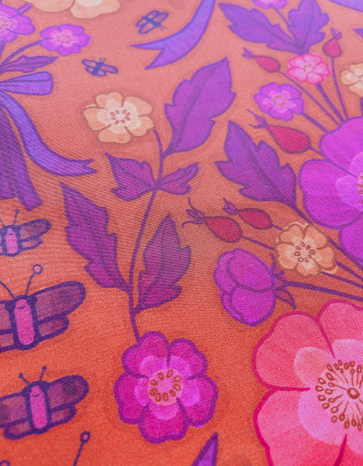 Pomppaduuri-puuvillakangas tiili