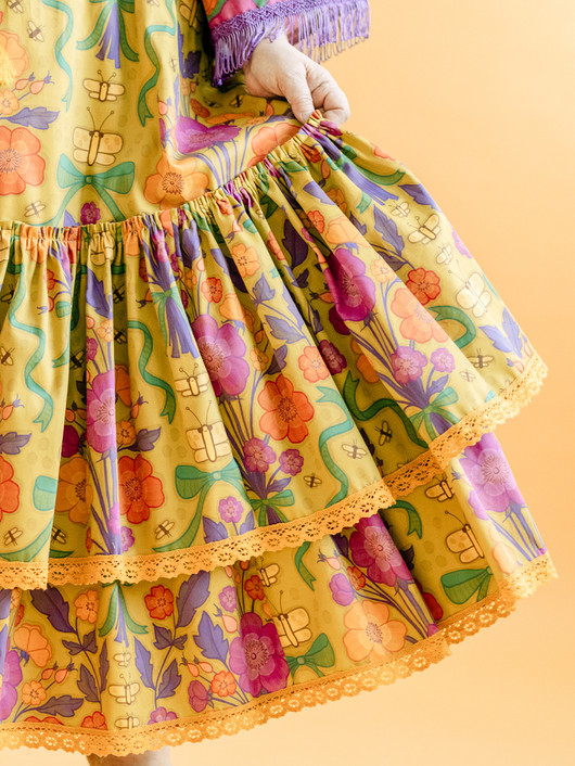 Pomppaduuri-puuvillasatiini vihreä