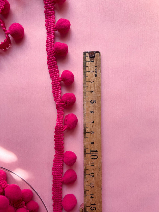 Pampulanauha 25 mm pinkki