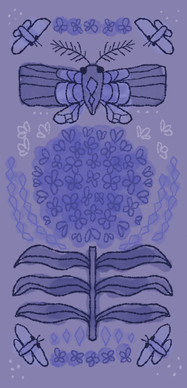 Pariisi-iso postikortti laventeli