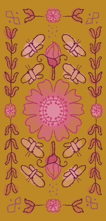 Pariisi-iso postikortti sinappi